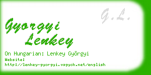 gyorgyi lenkey business card